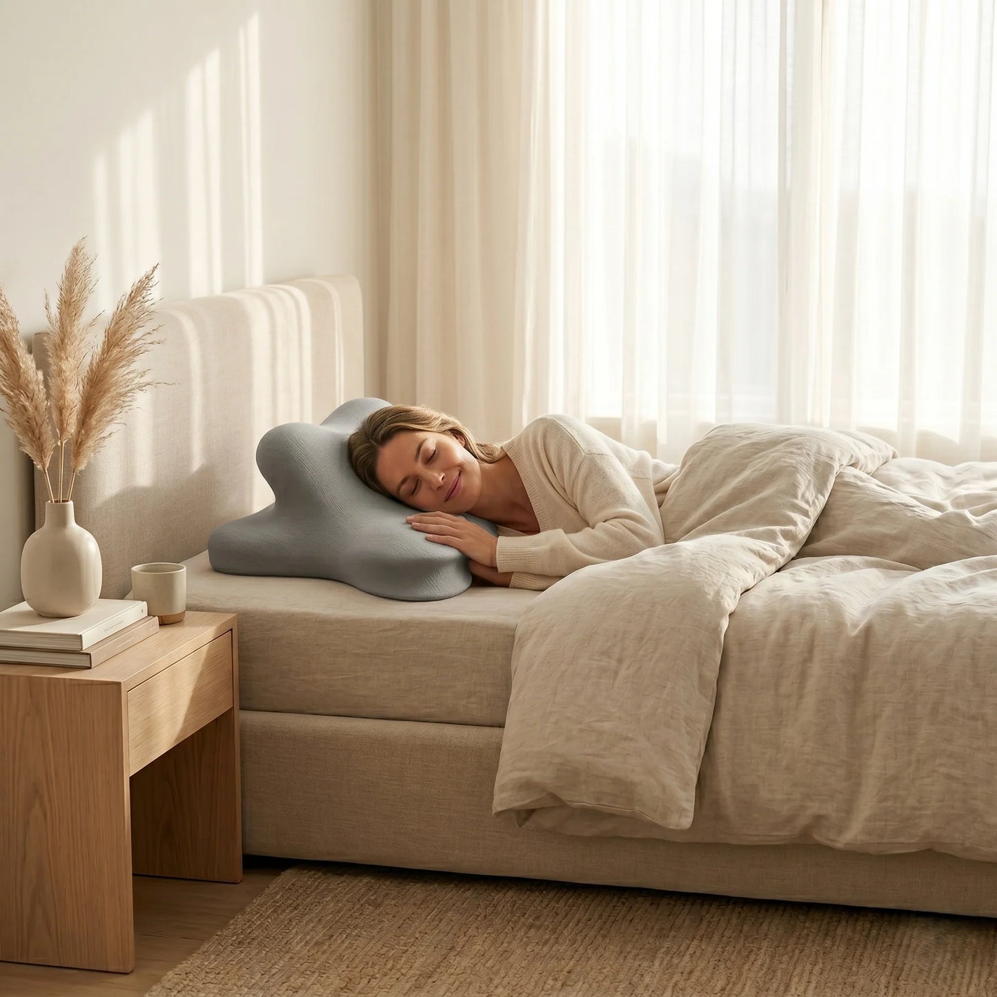 Full Body Support Pillow Ergonomic Bed Comfort