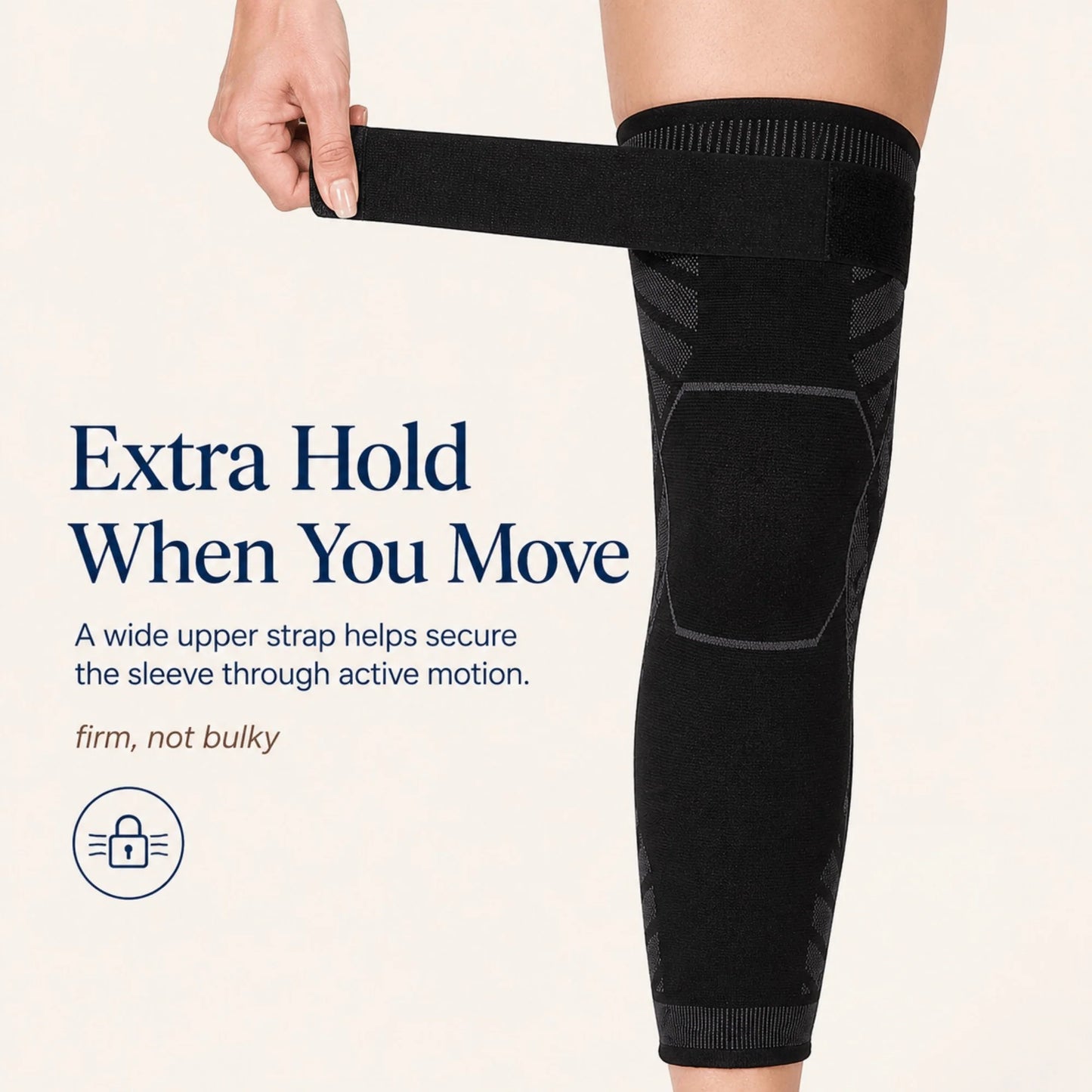 Full-Leg Compression Sleeve Non-Slip Breathable Thigh & Knee Support