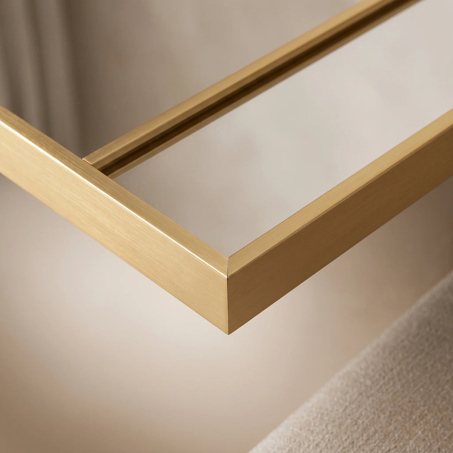 Full-Length Mirror Aluminum Frame 64 x 21 In
