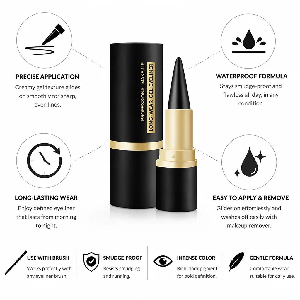 Gel Eyeliner Creamy Waterproof & Smudge-Proof