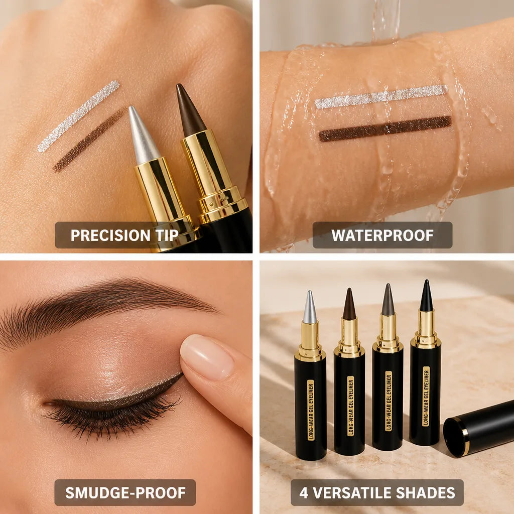 Gel Eyeliner Waterproof & Smudge-Proof Precision Tip