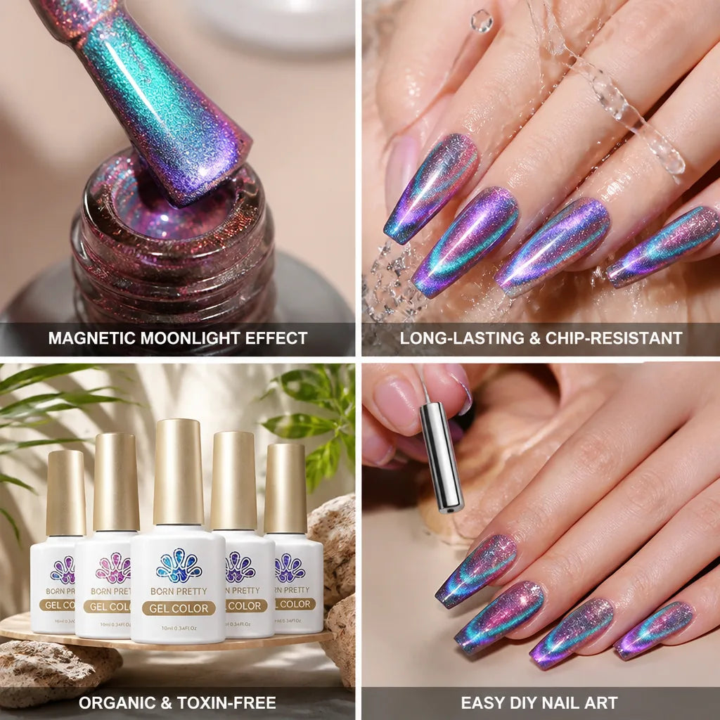 Gel Nail Polish Magnetic Moonlight Effect Semi-Permanent & Organic
