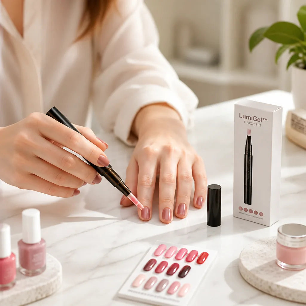 Gel Nail Polish Set Salon-Quality Soak-Off 4-Piece