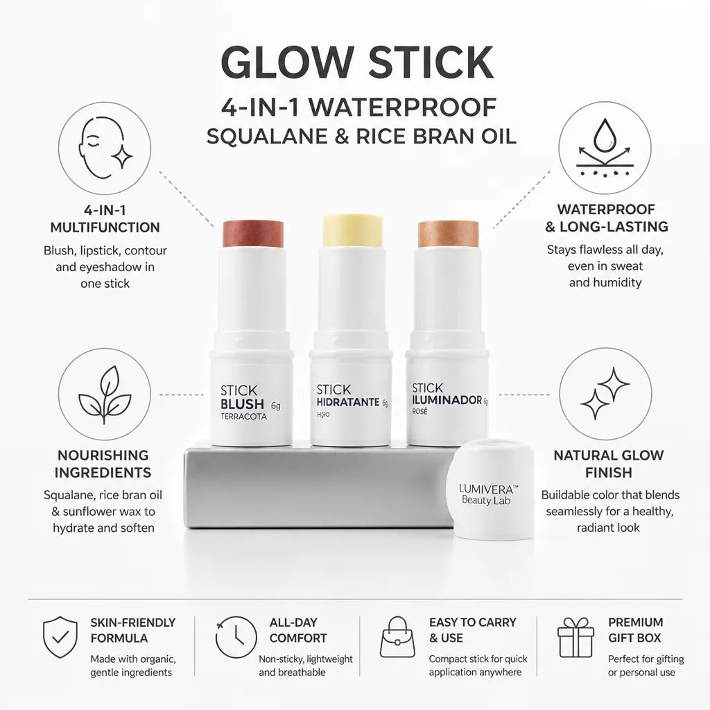 Glow Stick 4-In-1 Waterproof Squalane & Rice Bran Oil
