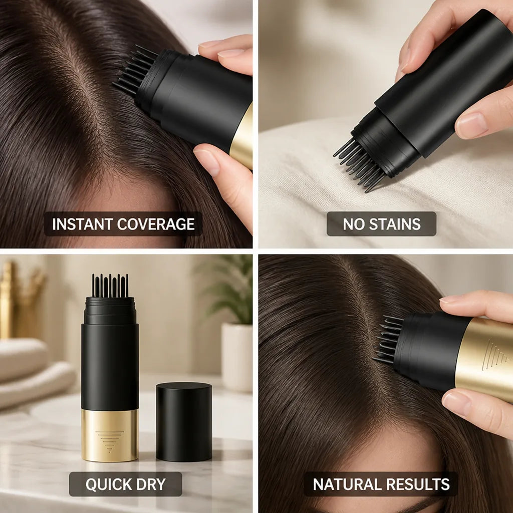 Gray Hair Touch-Up Comb No Stain & Quick Dry