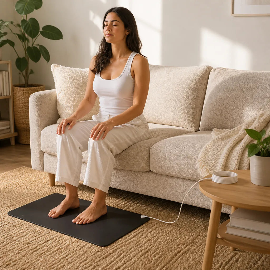 Grounding Sleep Mat Faux Leather Sleep & Pain Relief