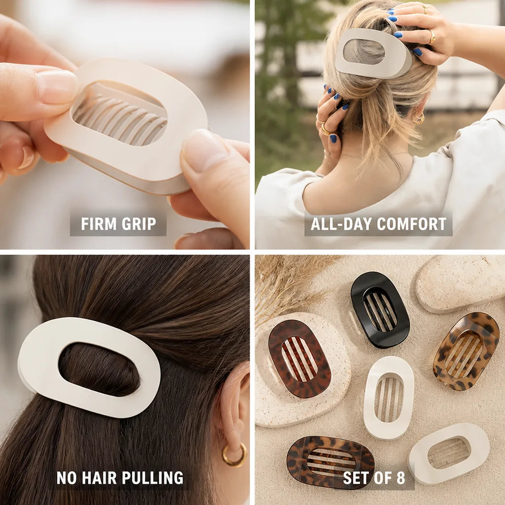 Haarclip Geen Trek & Anti-Slip Set van 8