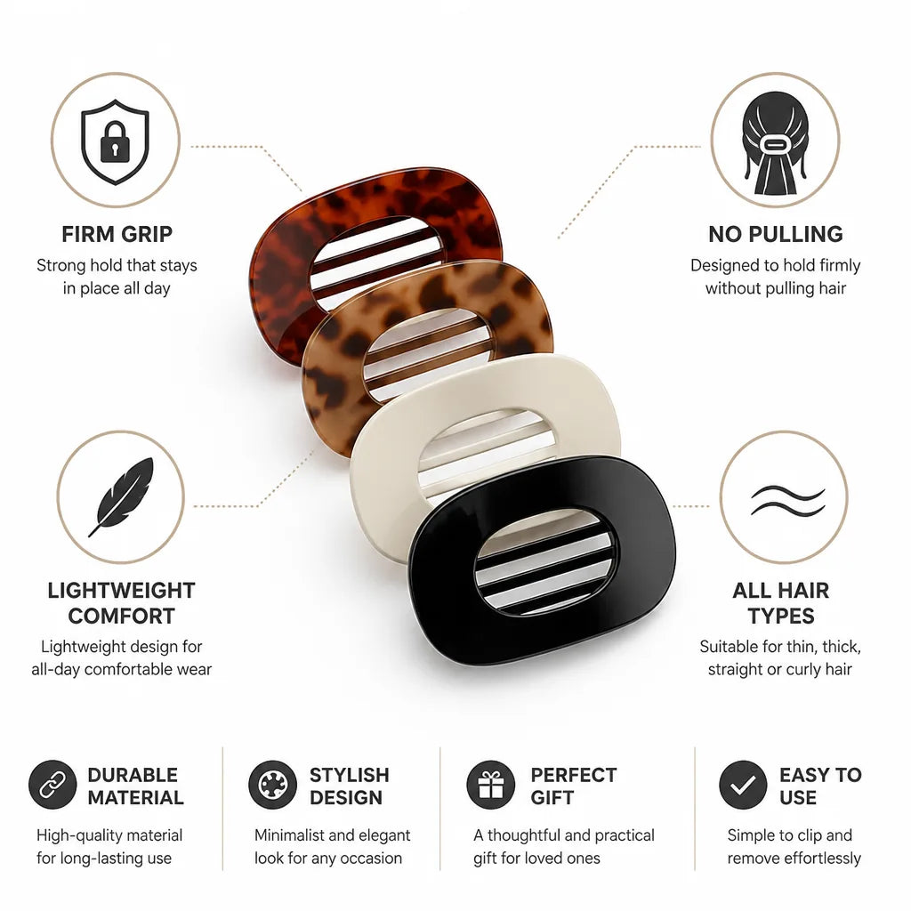 Haarclip Geen Trek & Anti-Slip Set van 8