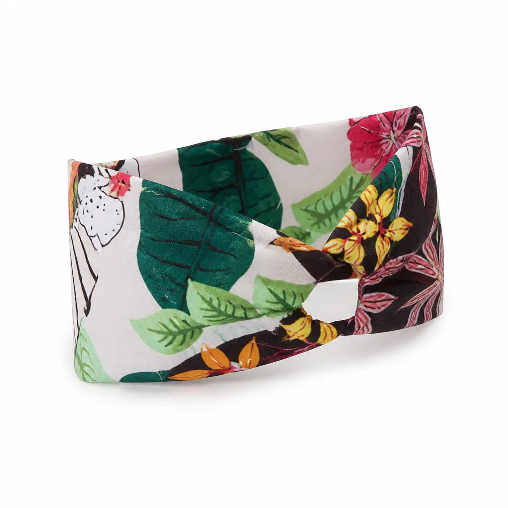 Hair Bun Maker Floral Fabric Soft & Washable Non-Slip