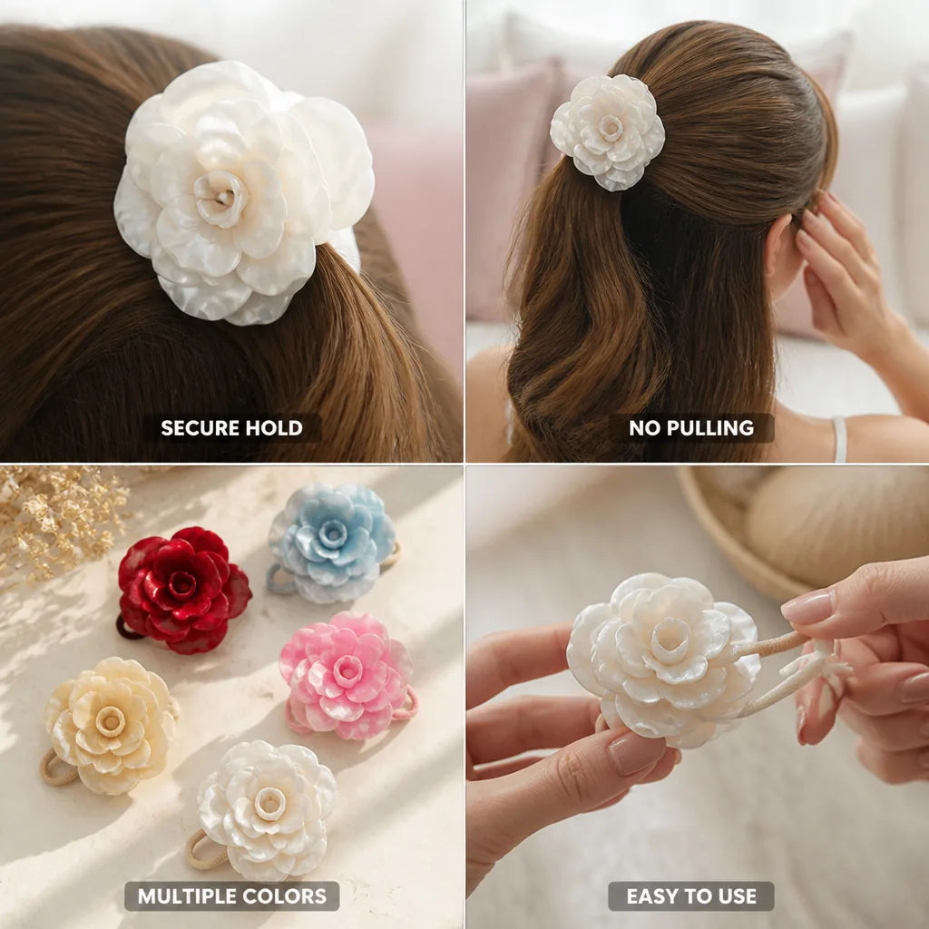 Hair Clip Mother Of Pearl No-Pull Hold
