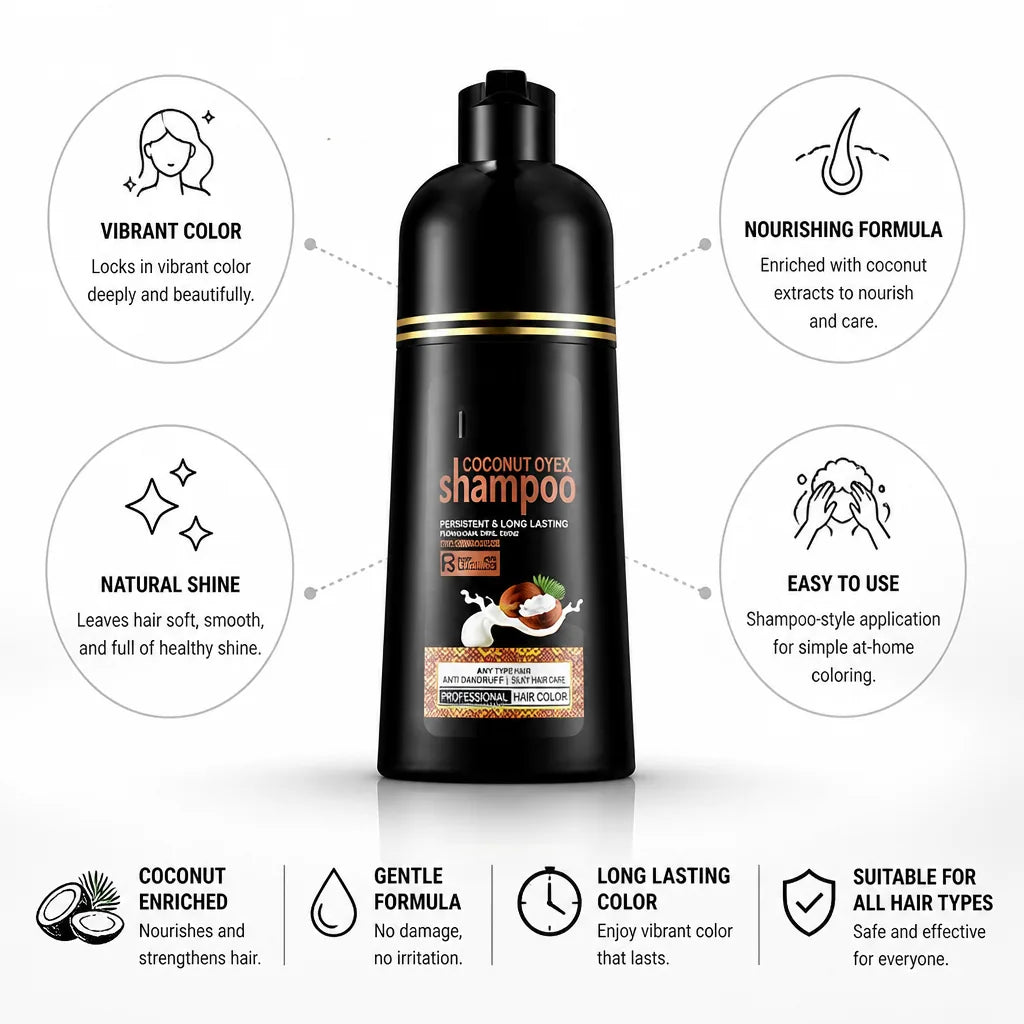 Hair Color Shampoo Coconut-Enriched Wash-In