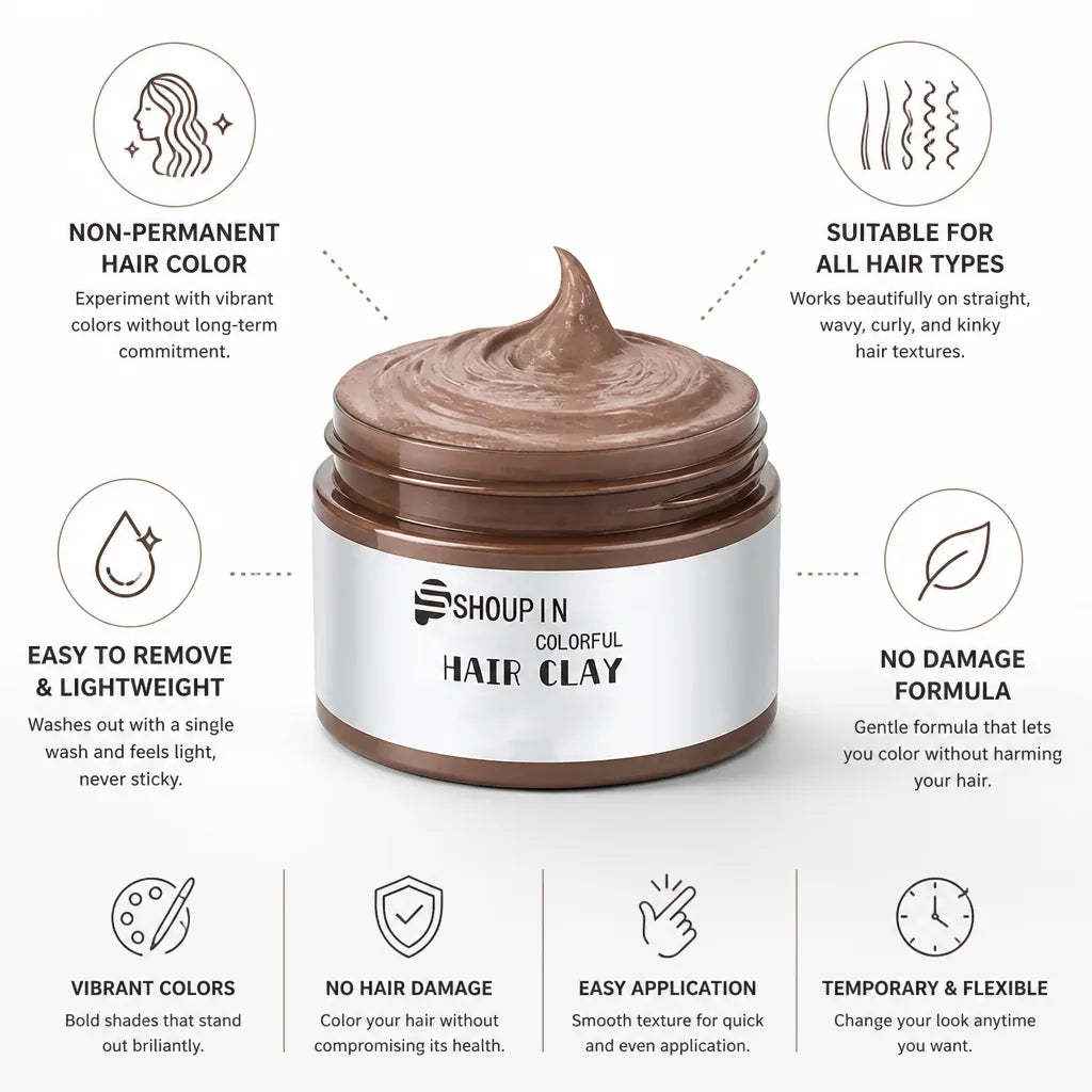 Hair Coloring Wax Non-Permanent & Washable