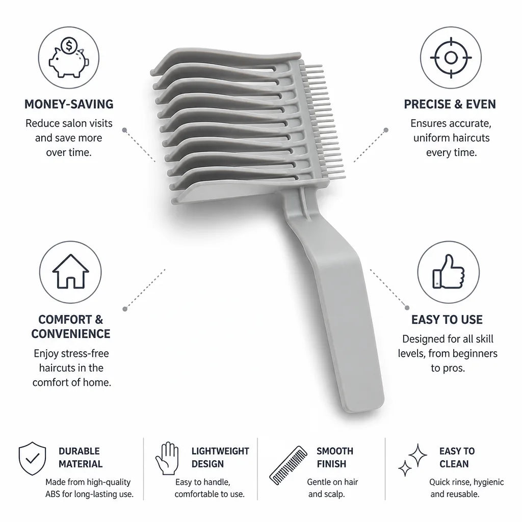 Hair Comb Precision Styling & Even Hair Distribution