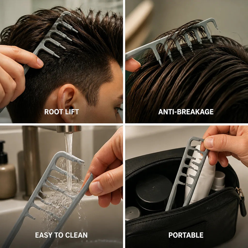 Hair Comb Root-Lifting & Detangling Anti-Breakage