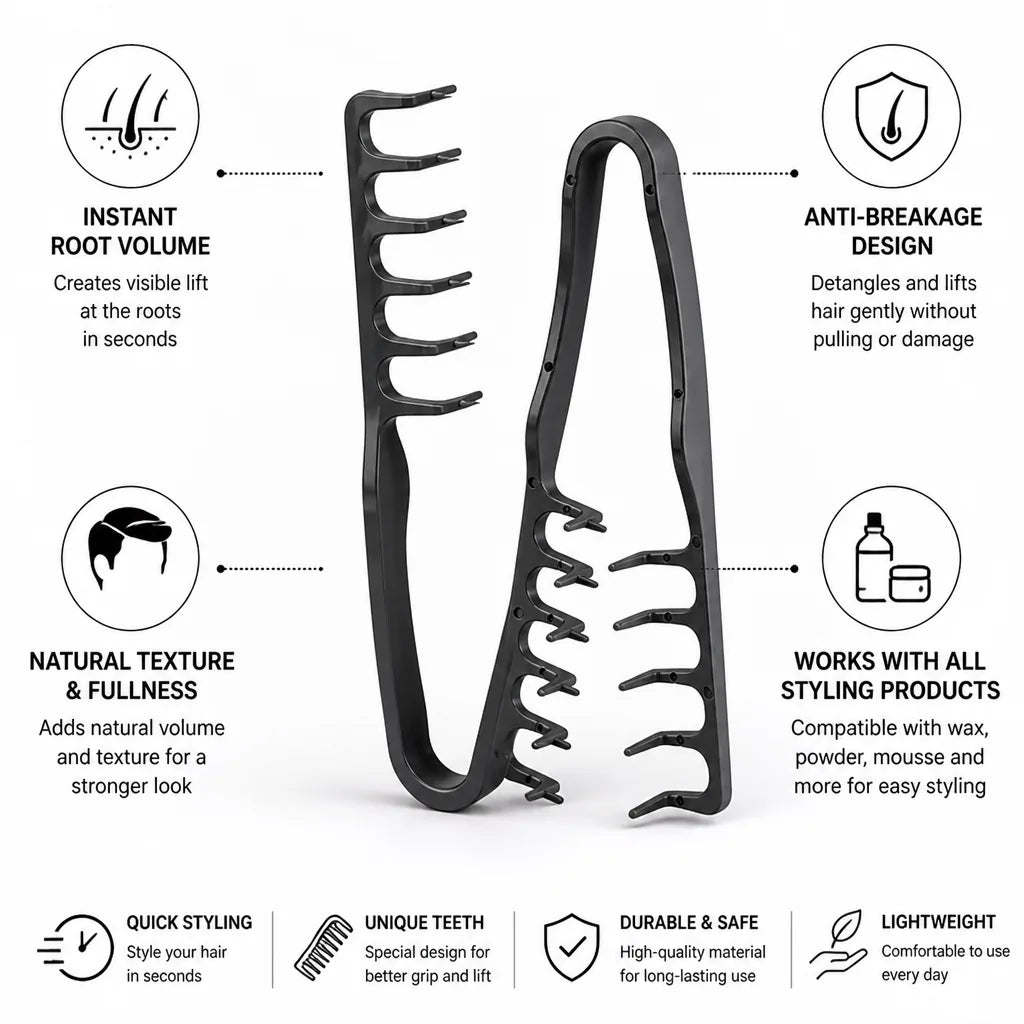 Hair Comb Root-Lifting & Detangling Anti-Breakage