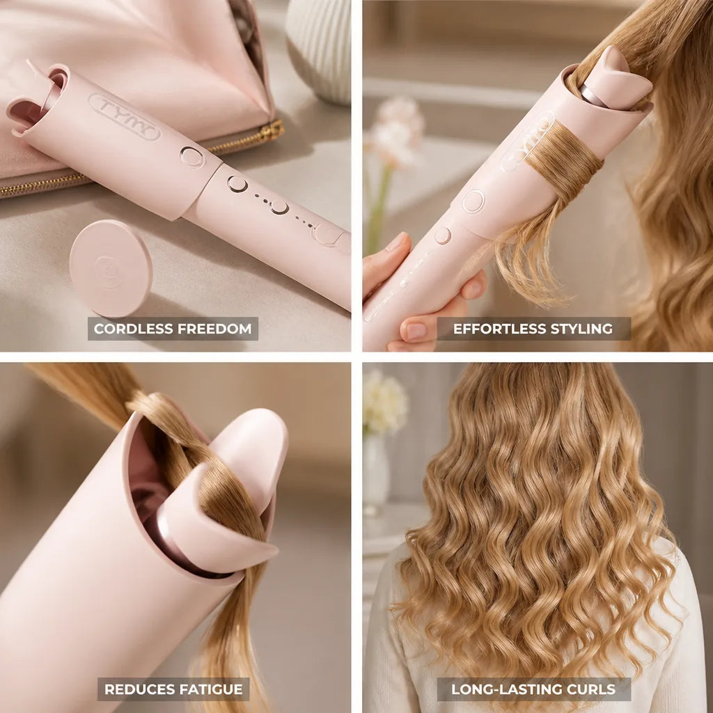 Hair Curler Automatic Cordless Long-Lasting Curls