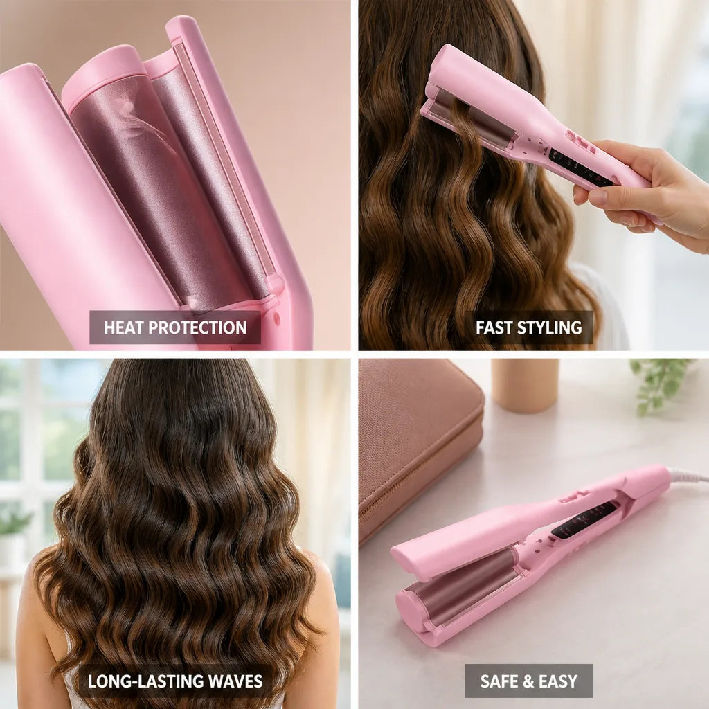Hair Curler Ceramic Ion Barrel & Silicone Tip