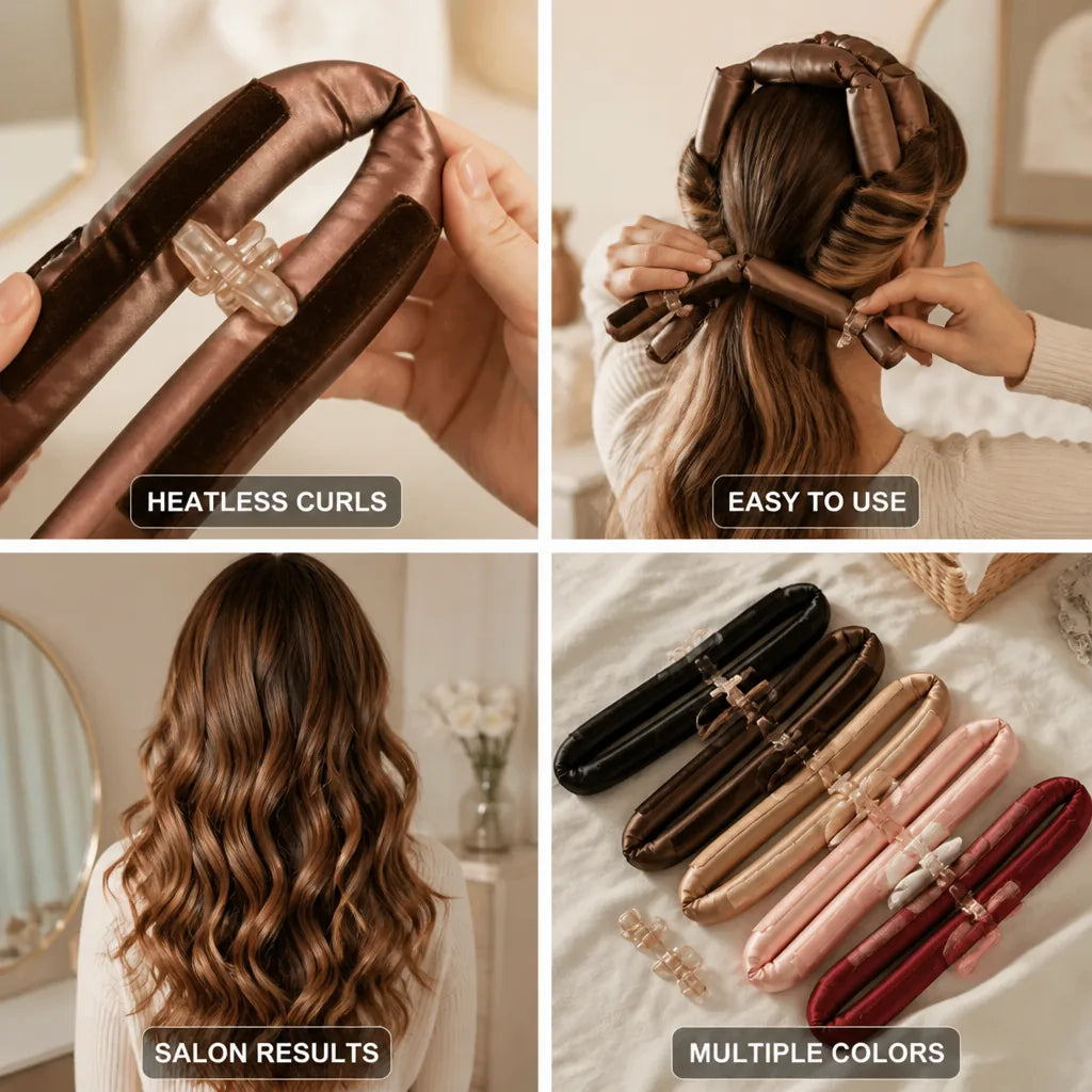 Hair Curler Heatless Soft Foam & Flexible Spiral