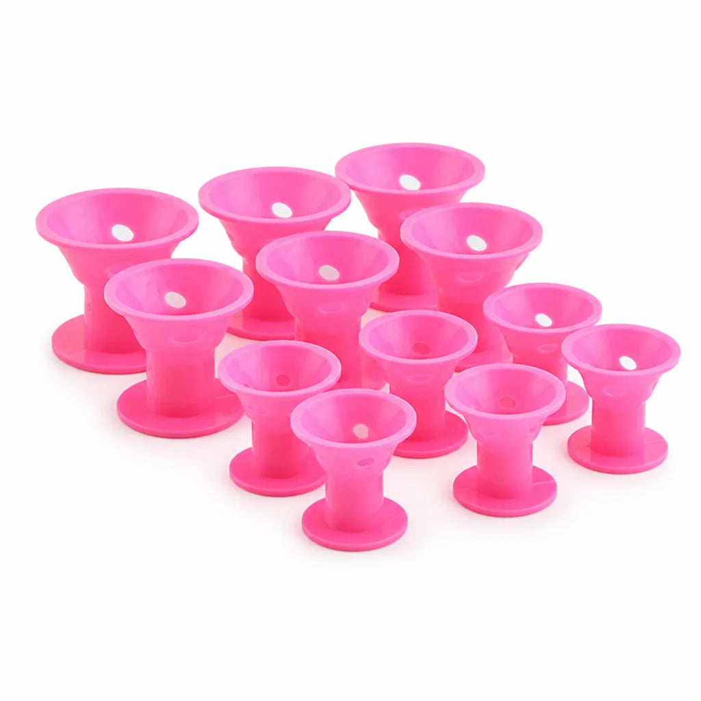 Hair Curlers Heat-Free Silicone Set of 10