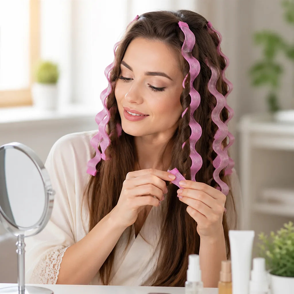 Hair Curlers No-Heat Spiral 45cm