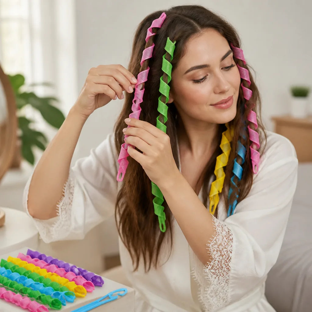 Hair Curling Bands Heat-Free Overnight Set of 12