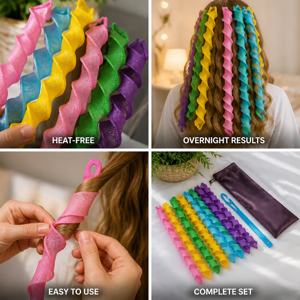 Hair Curling Bands Heat-Free Overnight Set of 12