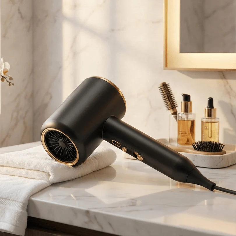 Hair Dryer 2400W Ionic Diffuser & Nozzle