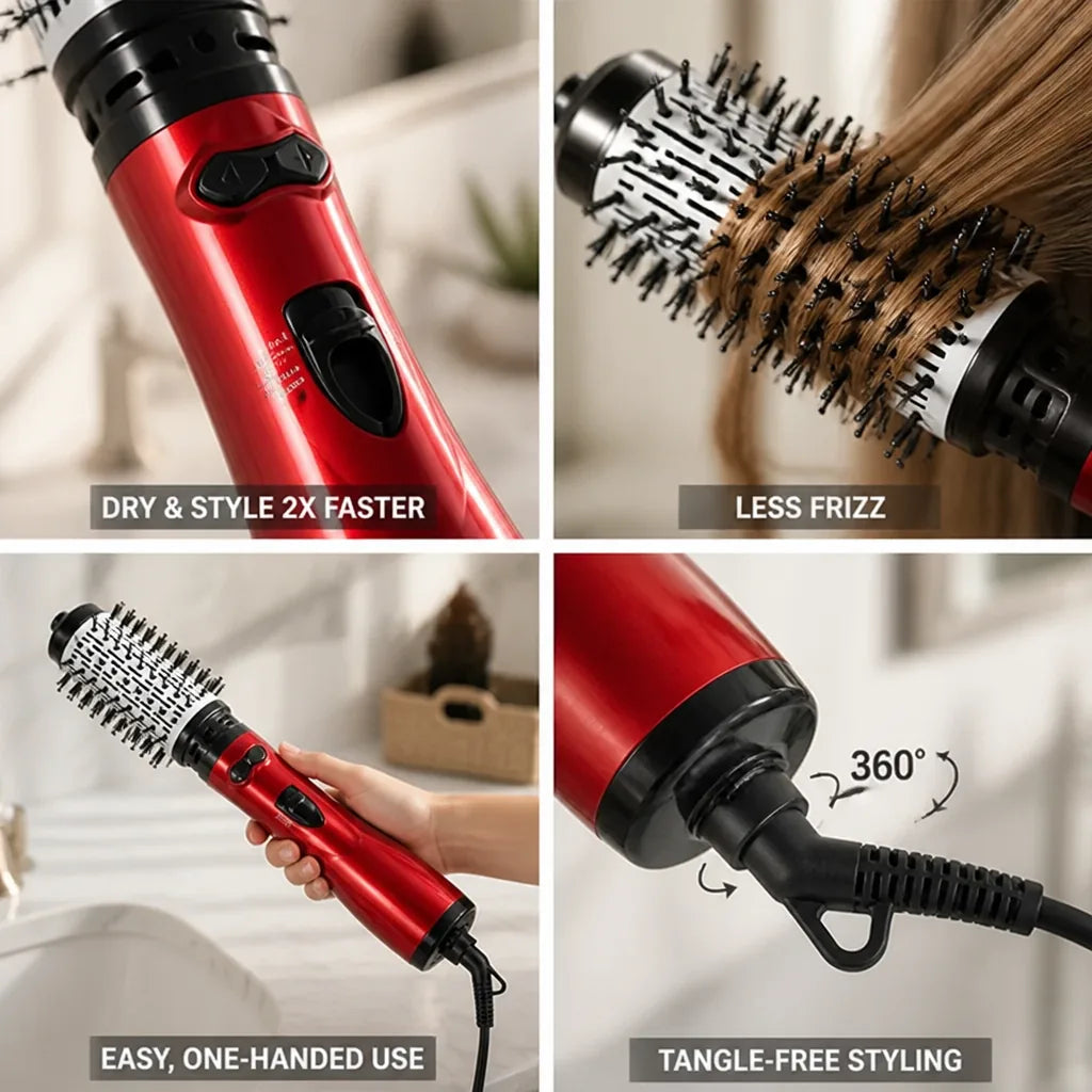 Hair Dryer Brush 3-In-1 Oval Volume & Anti-Frizz