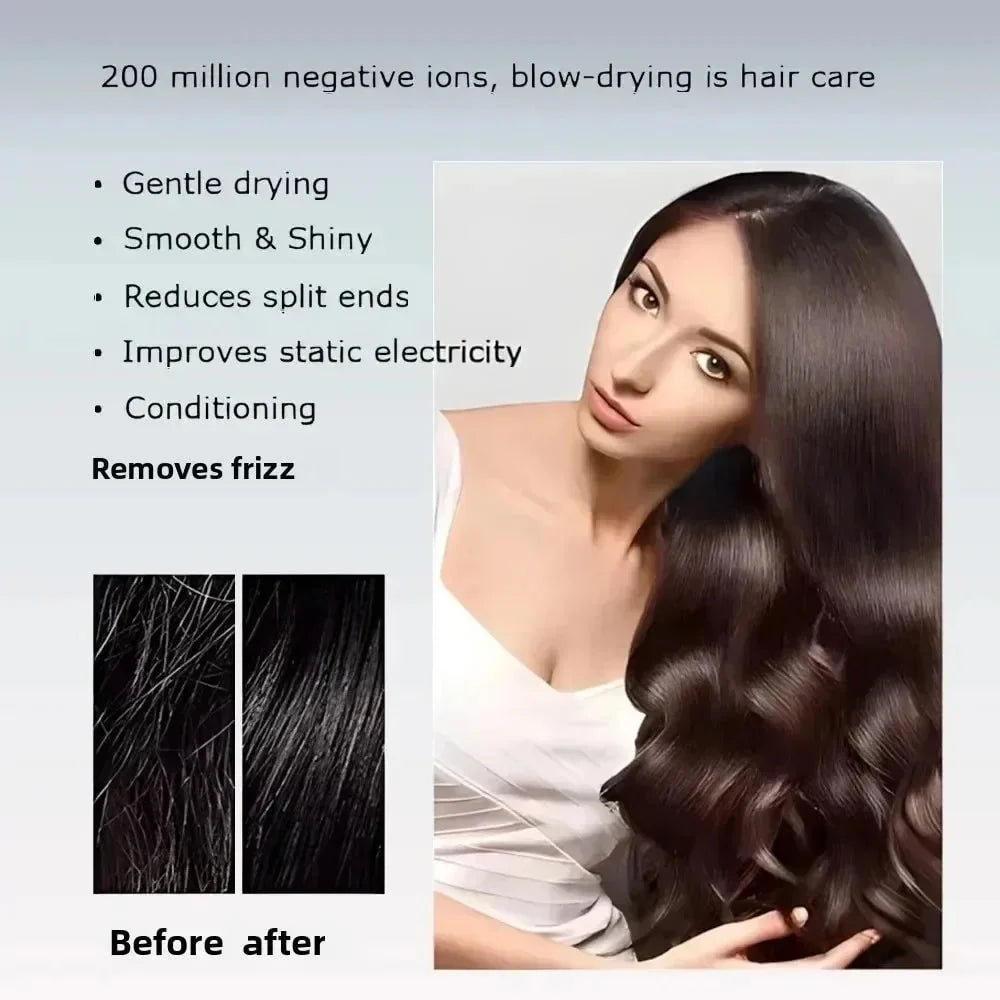 Hair Dryer Ionic High-Speed Magnetic Nozzle