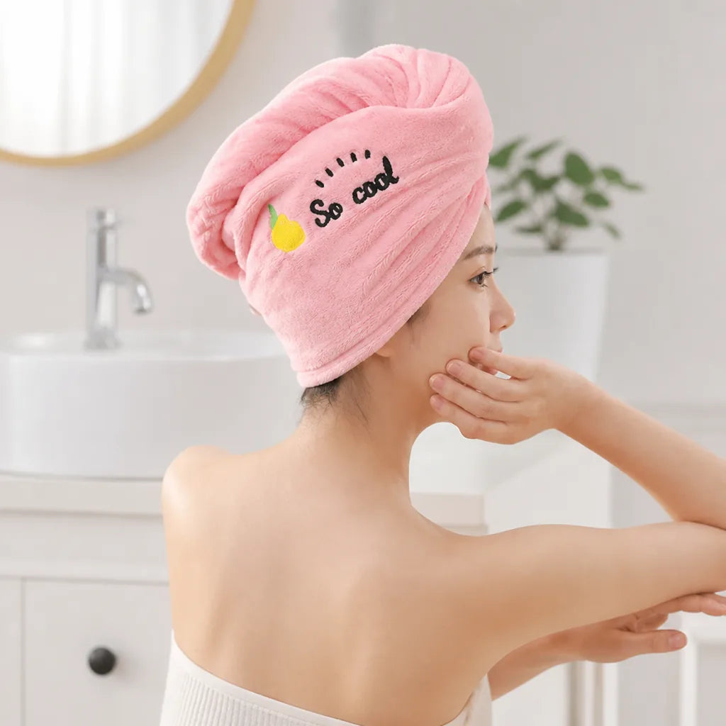Hair Drying Towel Quick-Dry Microfiber 2-Pack