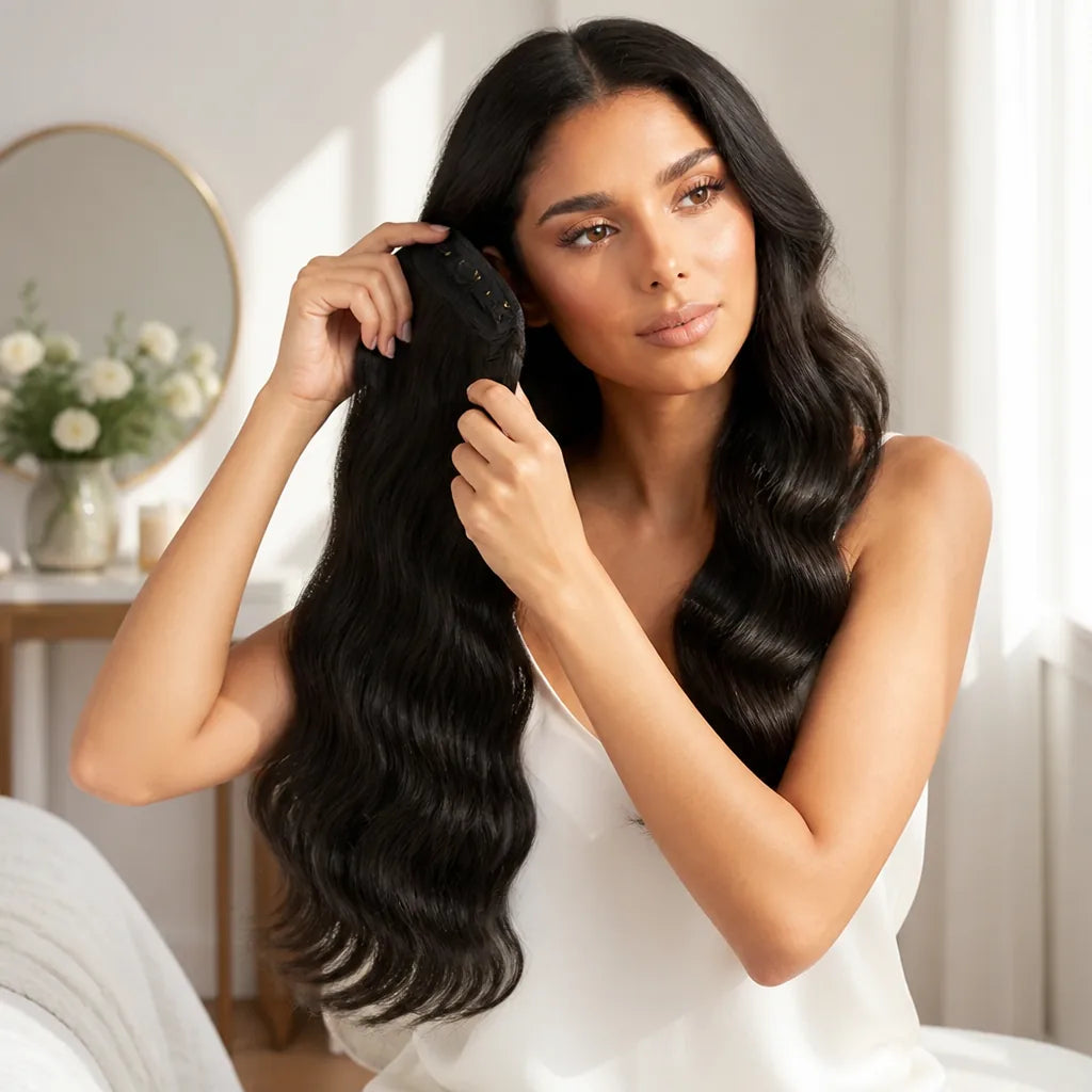 Hair Extensions Invisible Thread Heat-Resistant Reusable