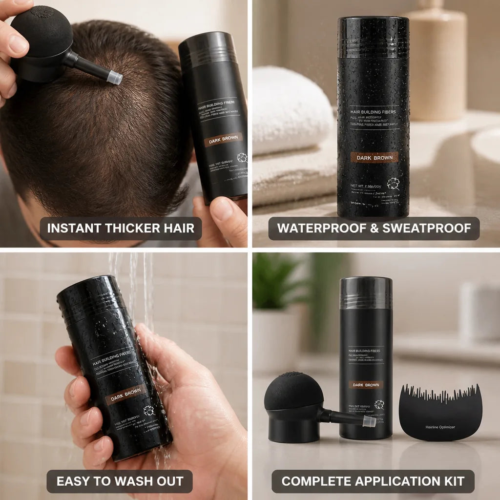 Hair Fibers Instant Thickening Natural-Looking Waterproof & Sweatproof
