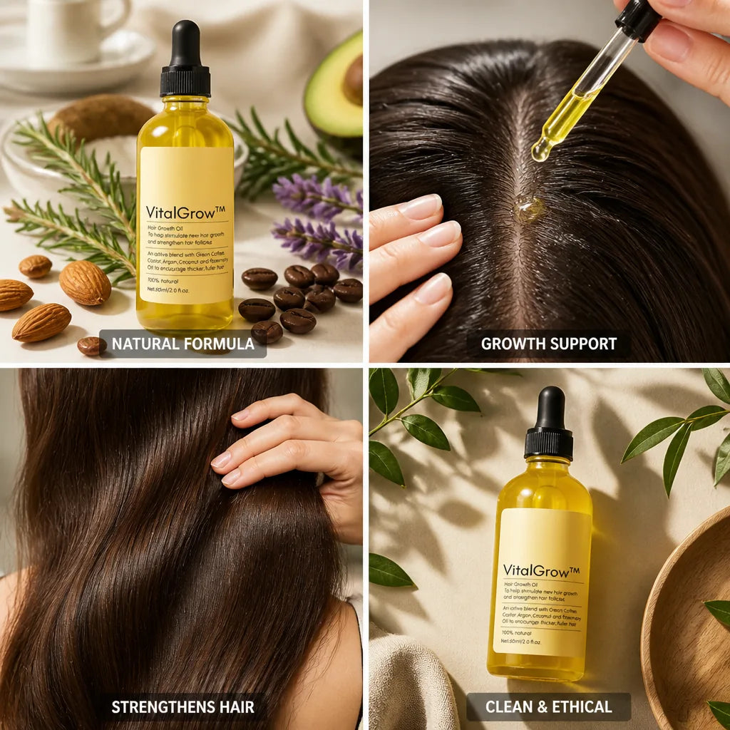 Hair Growth Oil 11 Plant Oils Vegan & Cruelty-Free