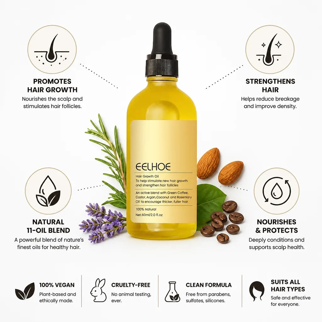 Hair Growth Oil Argan & Castor 11-Oil Blend