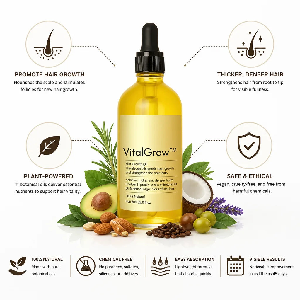 Hair Growth Oil Plant-Powered 11 Botanical Oils