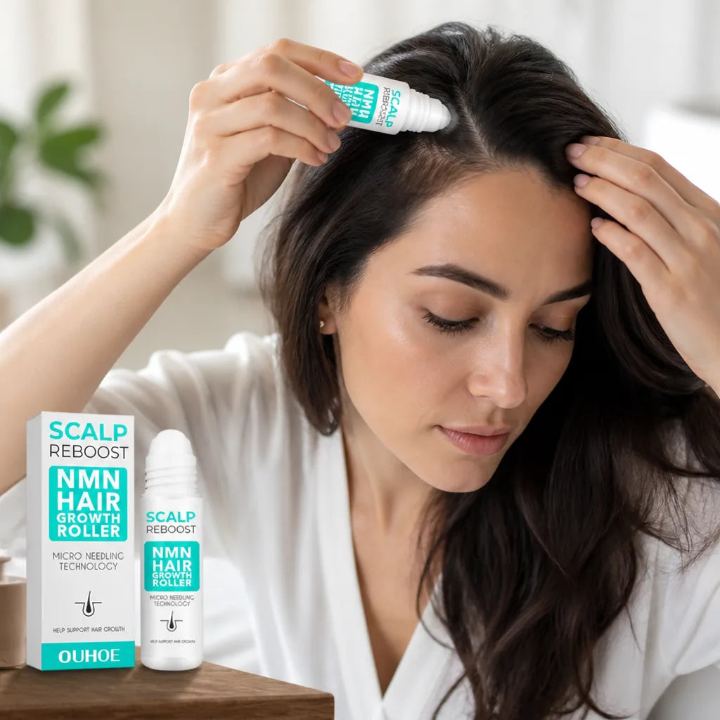 Hair Growth Serum Roll-On Mess-Free Strengthens & Thickens