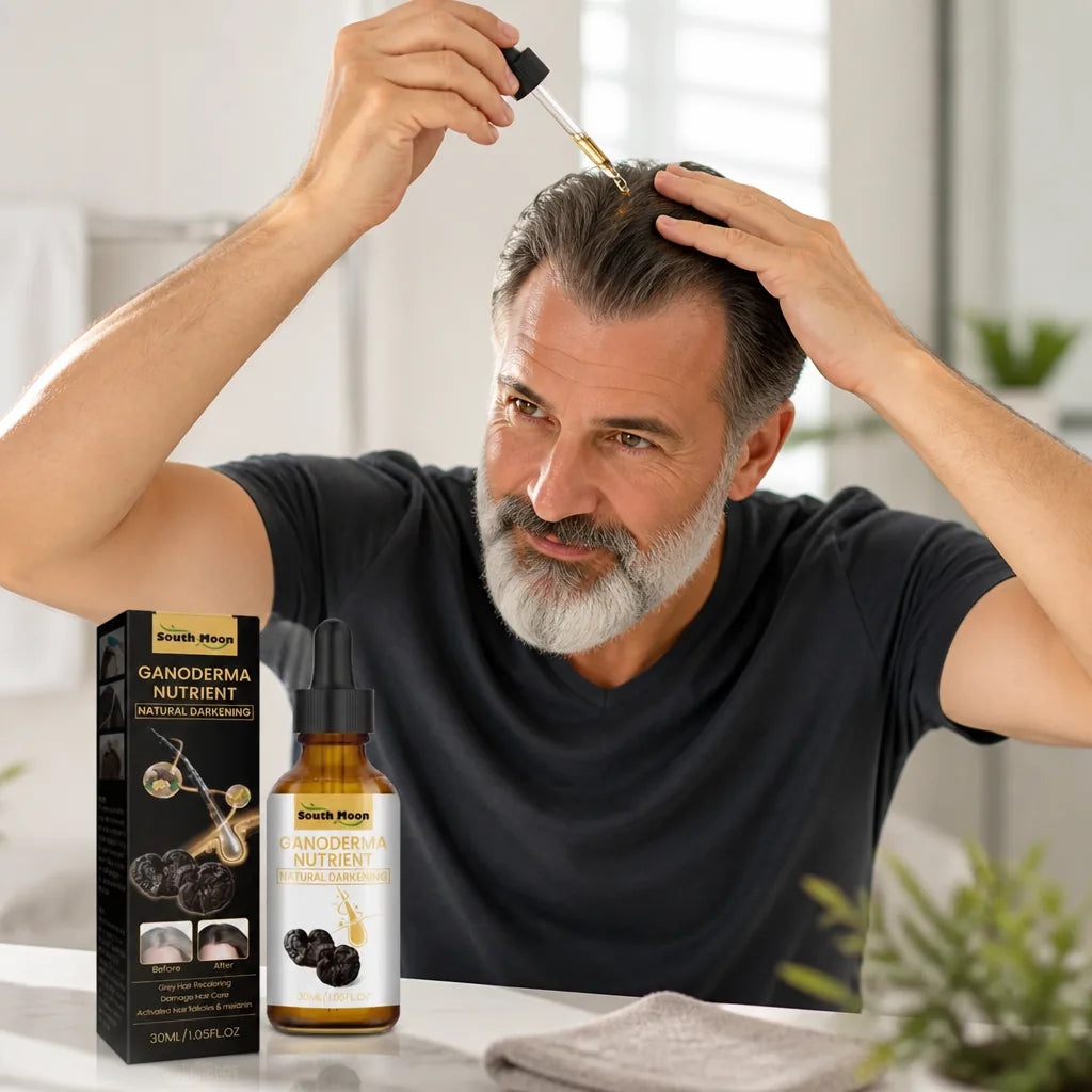 Hair Oil Plant-Based Restores Natural Color & Nourishes Scalp