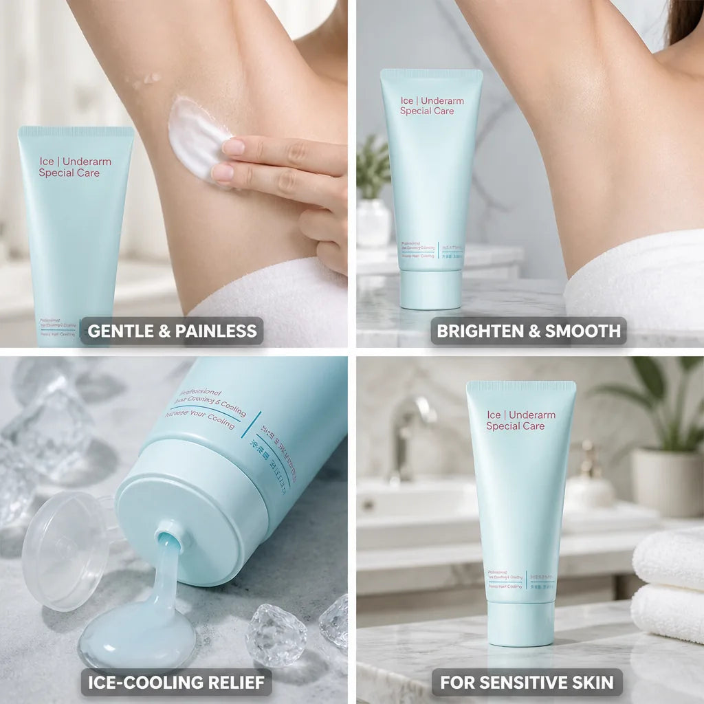 Hair Removal Cream Ice-Cooling Underarm Brightening Sensitive Skin