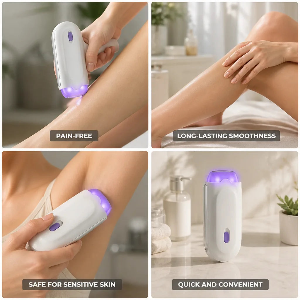 Hair Removal Device Full-Body Epilator & Light Therapy