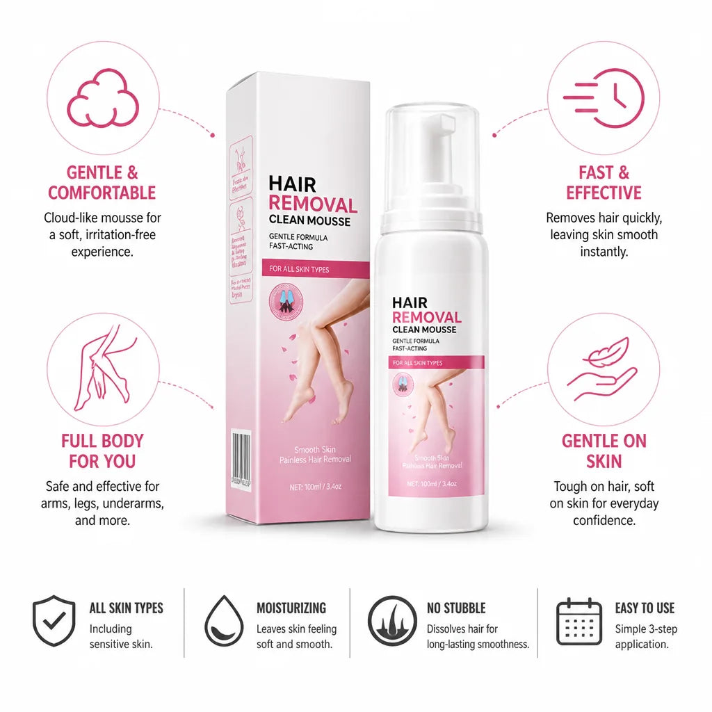 Hair Removal Mousse Silky Smooth Cloud Foam 100ml