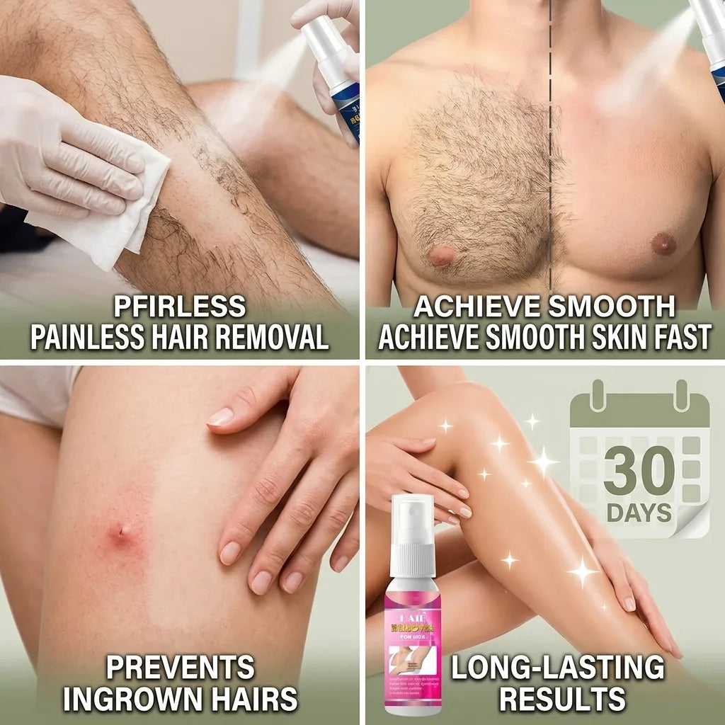 Hair Removal Spray Painless Fast Salicylic Acid