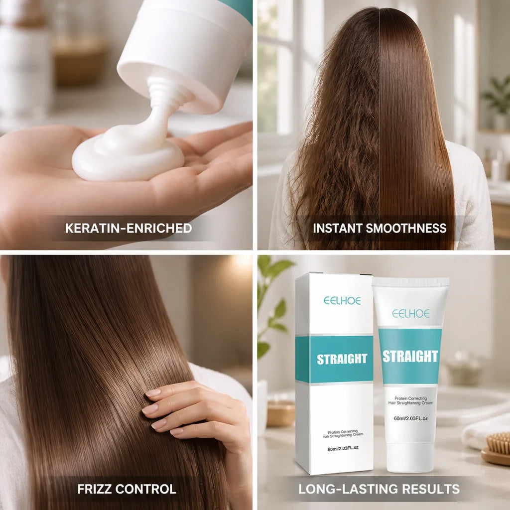 Hair Smoothing Cream Keratin-Enriched Instant Smoothness