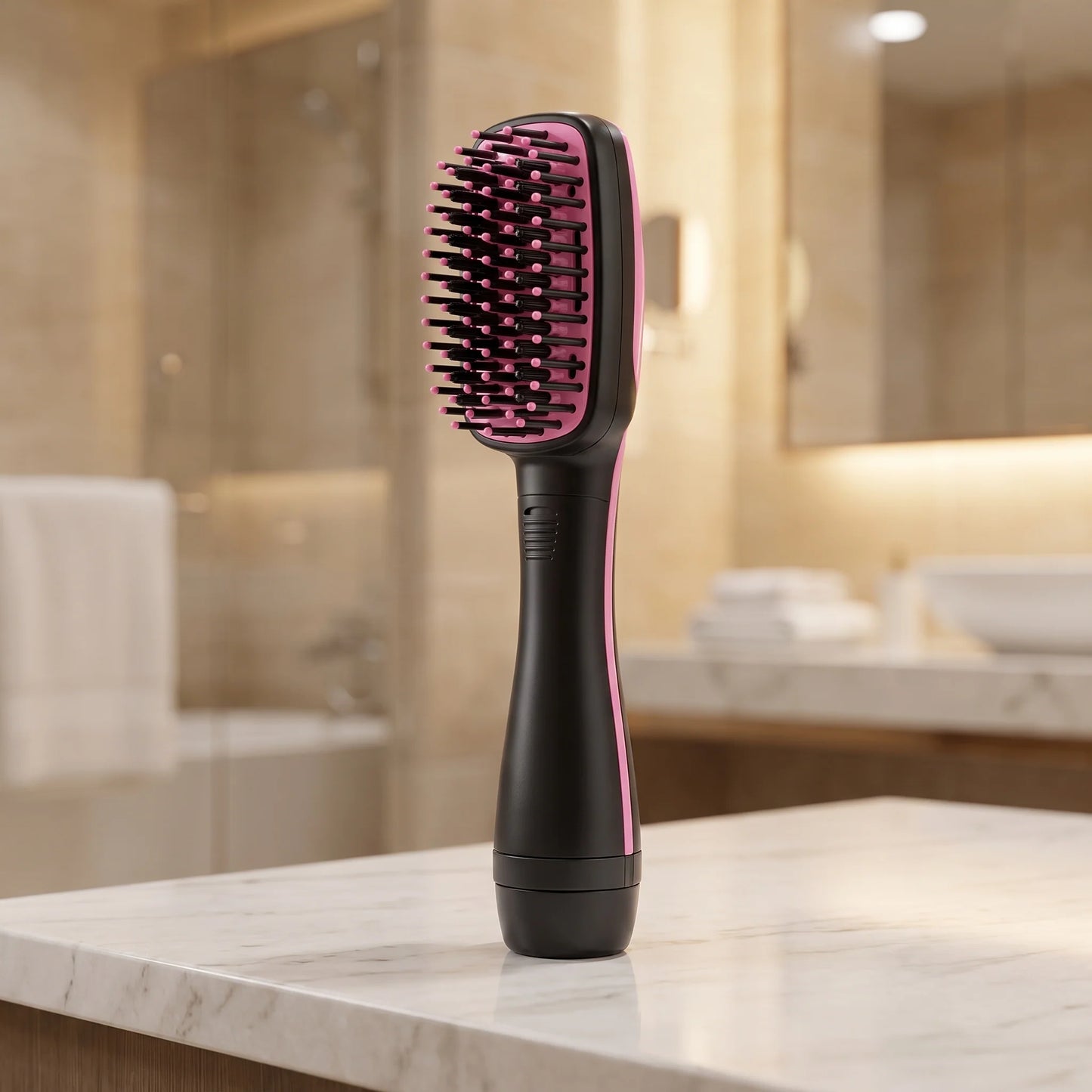 Hair Straightening Brush Ceramic Fast Heat Ionic Conditioning