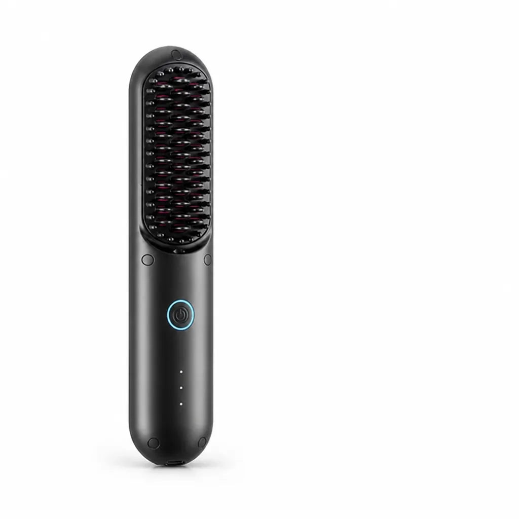 Hair Straightening Brush Cordless USB-C Ceramic Ion Technology