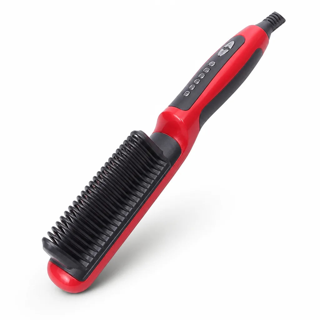 Hair Straightening Brush Ionic PTC Heating 6 Heat Settings