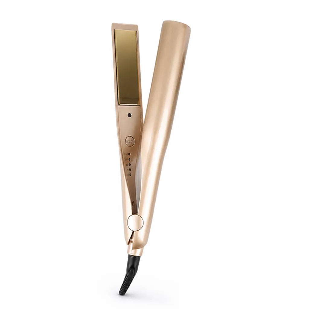 Hair Styler Straightener & Curler Titanium Plates Auto Shut-Off