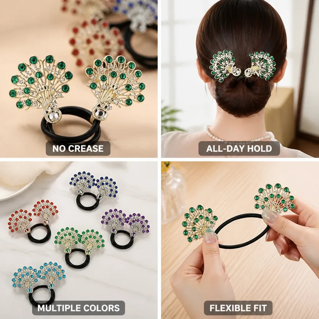 Hair Ties Set No-Crease Gentle Hold Assorted Colors 5-Pack
