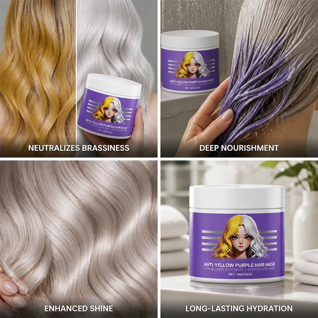 Hair Toner Neutralizes Brassiness & Restores Cool Tones