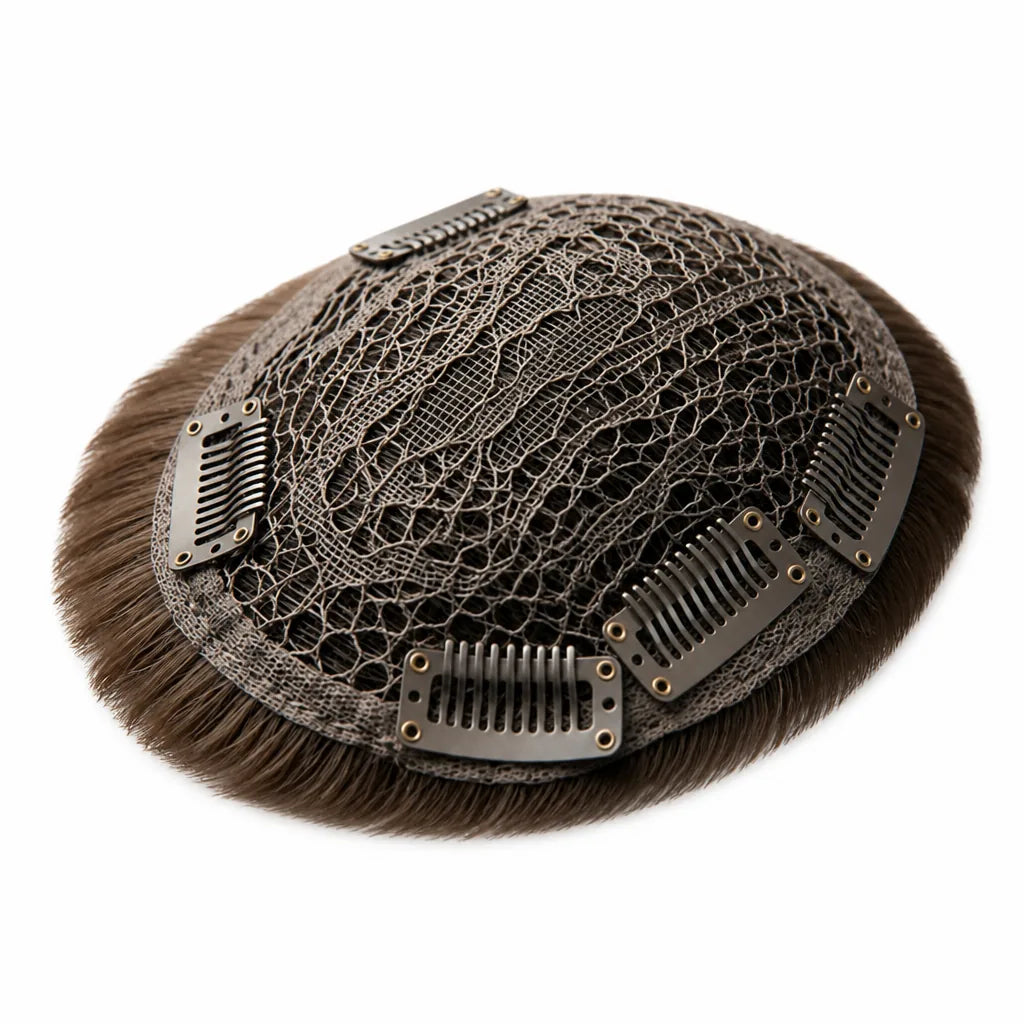 Hair Topper Clip Seamless Blend Instant Volume & Heat-Resistant