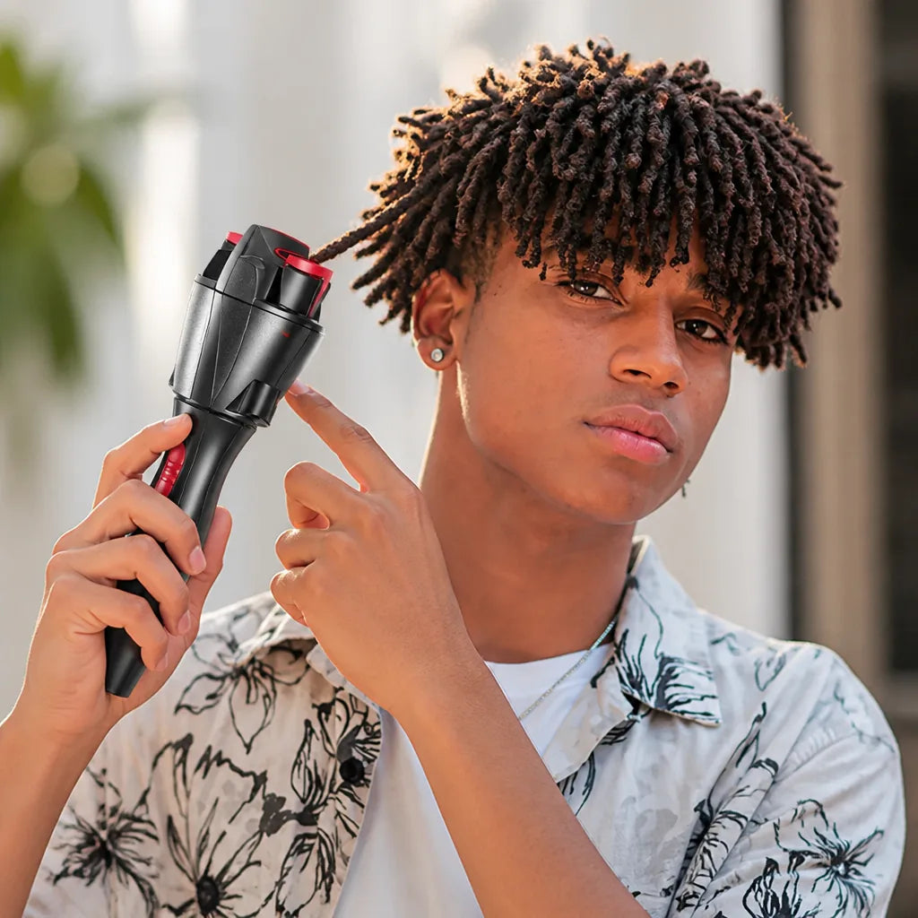 Hair Twisting Tool 360° Rotating Clip & Sensor Protection